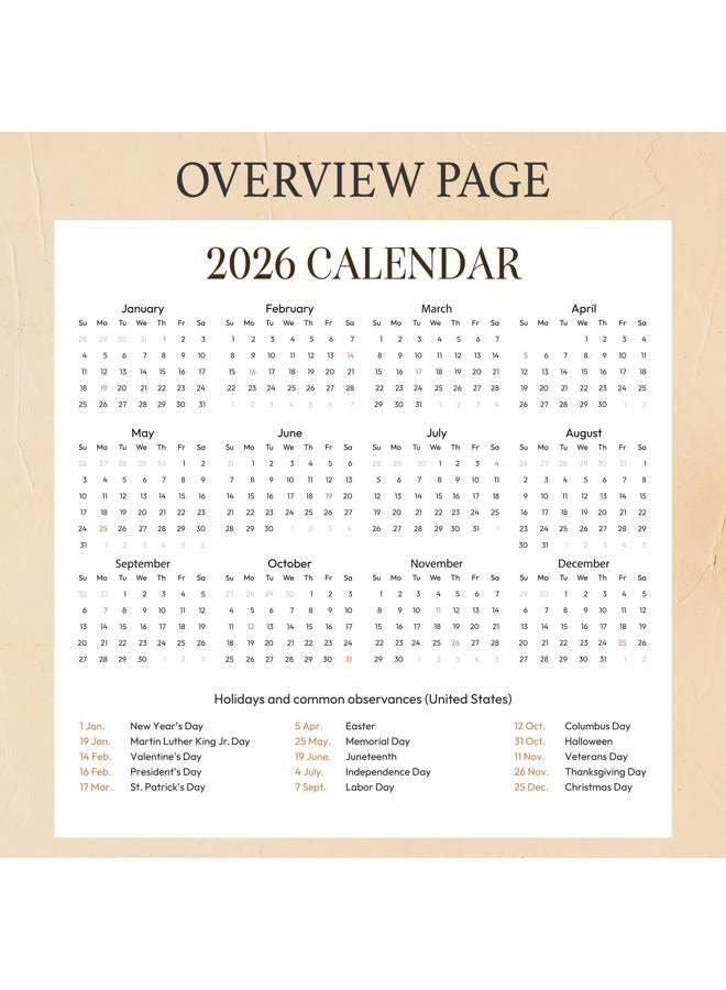 BOYESE 2026 Christian Wall Calendar, 2026 Bible Verse Calendar, 12 Monthly Spiritual Religious Scripture Gifts for Men Women NIV Bible Quotes Catholic Gift - Image 4