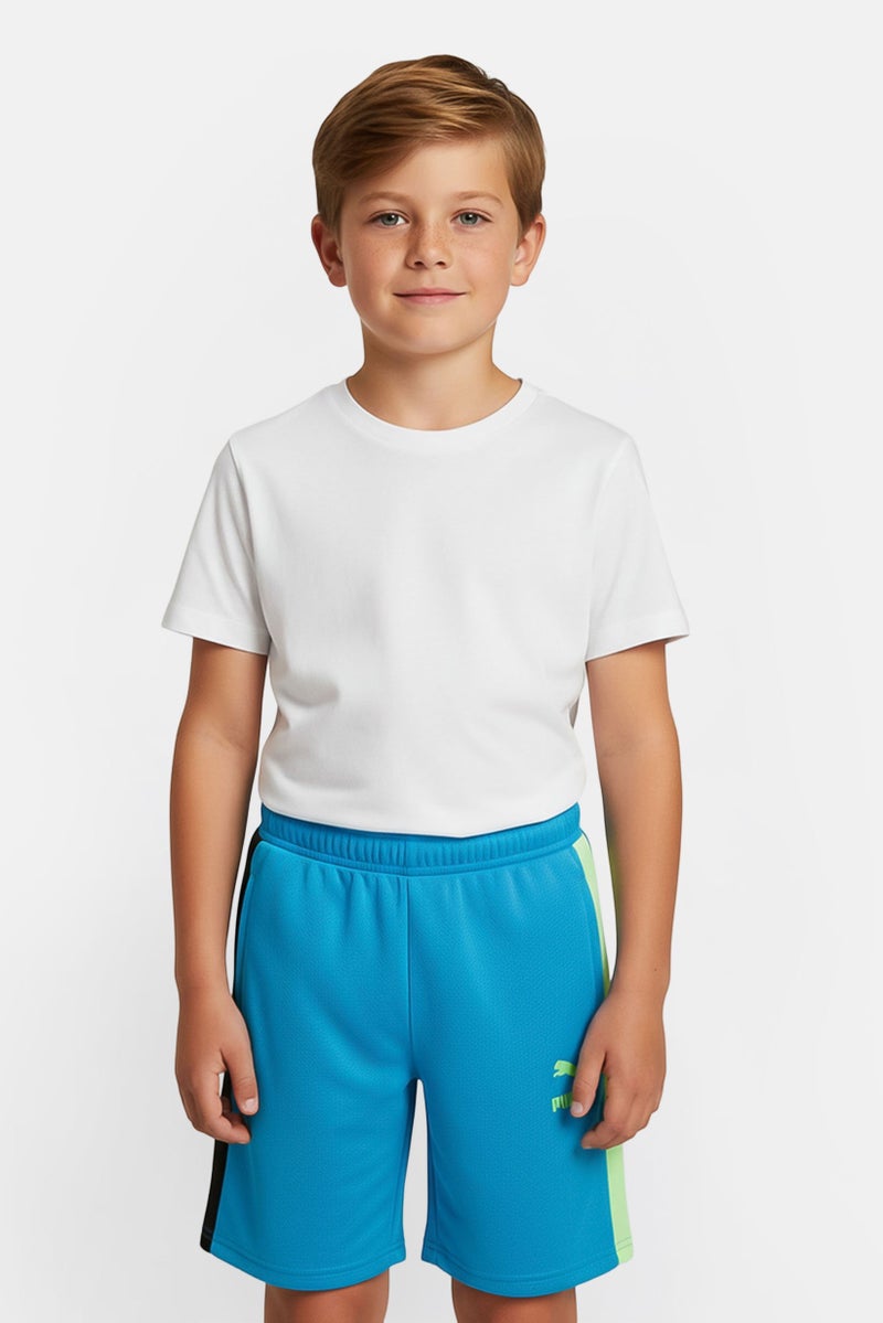 PUMA Kids Boy Sportswear Fit Outdoor Shorts, Ocean Blue - Image 1