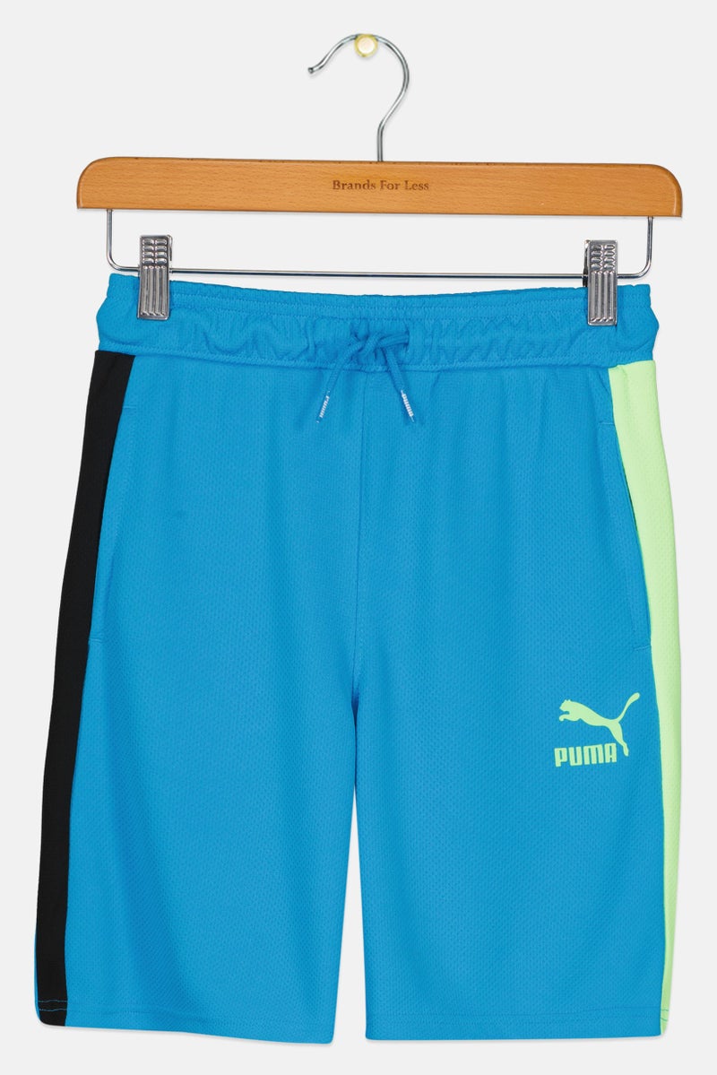 PUMA Kids Boy Sportswear Fit Outdoor Shorts, Ocean Blue - Image 2