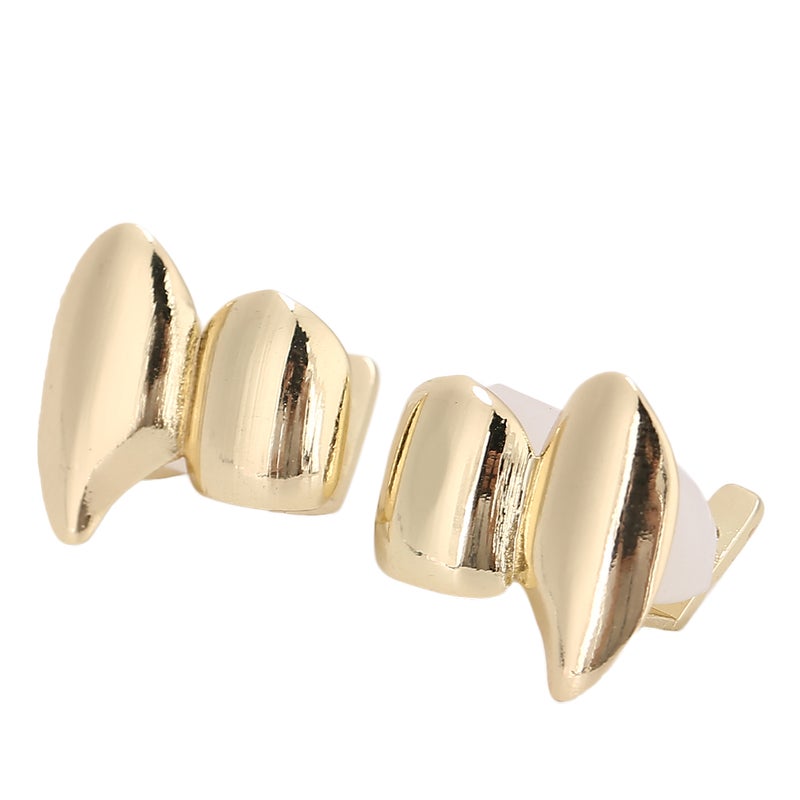 2pcs Single Tooth Bling Teeth Decoration for Halloween Party Hip Hop Show - Image 1