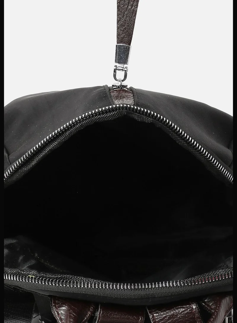 Haute Sauce Solid Casual Backpack with Zip Lock For Women