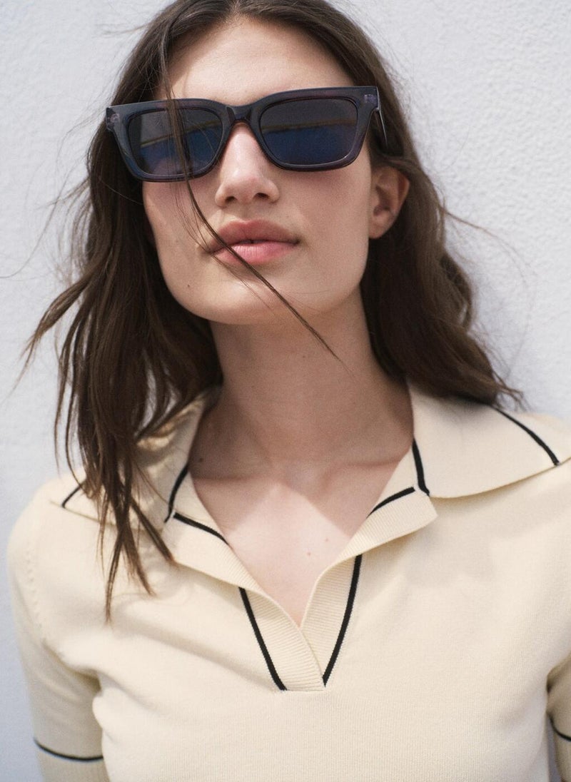 MANGO Polo-neck sweater with contrasting trims - Image 4