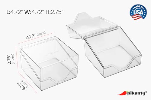 Pikanty American Sliced Cheese Holder | Airtight Storage Container for Fridge | Hinged Lid | Dishwasher Safe | Holds 24 Slices | Made in USA - Image 2
