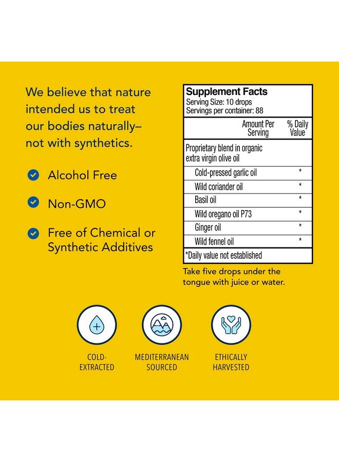 North American Herb & Spice Garlex 1 Fl. Oz. Oil Of Wild Garlic Contains Coriander Basil Ginger Fennel Oreganol P73 Nongmo 110 Servings - Image 5
