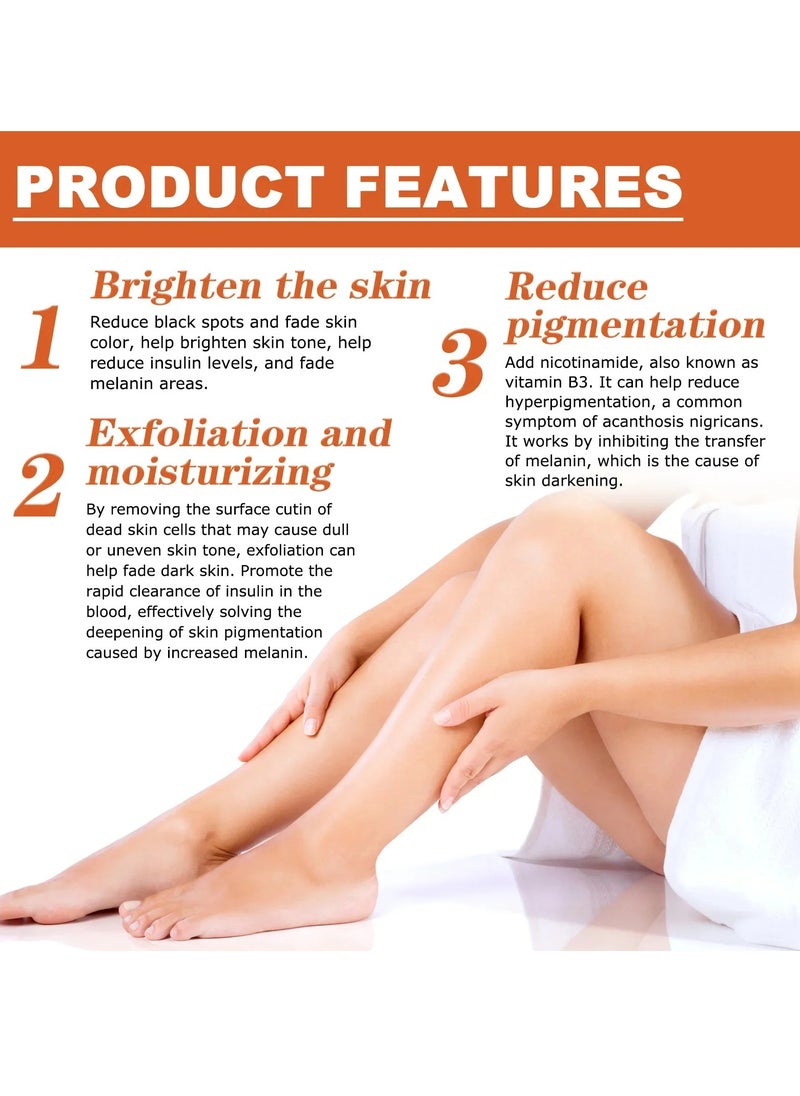 West&Month - Acanthosis Nigricans Therapy Oil, 50ml Strong Dark Knuckle Whitening Serum, Skin Brightening Dark Knuckles Remover Oil , Knuckle Whitening Cream Corrector For Knuckle Finger Elbow And Knee - Image 1