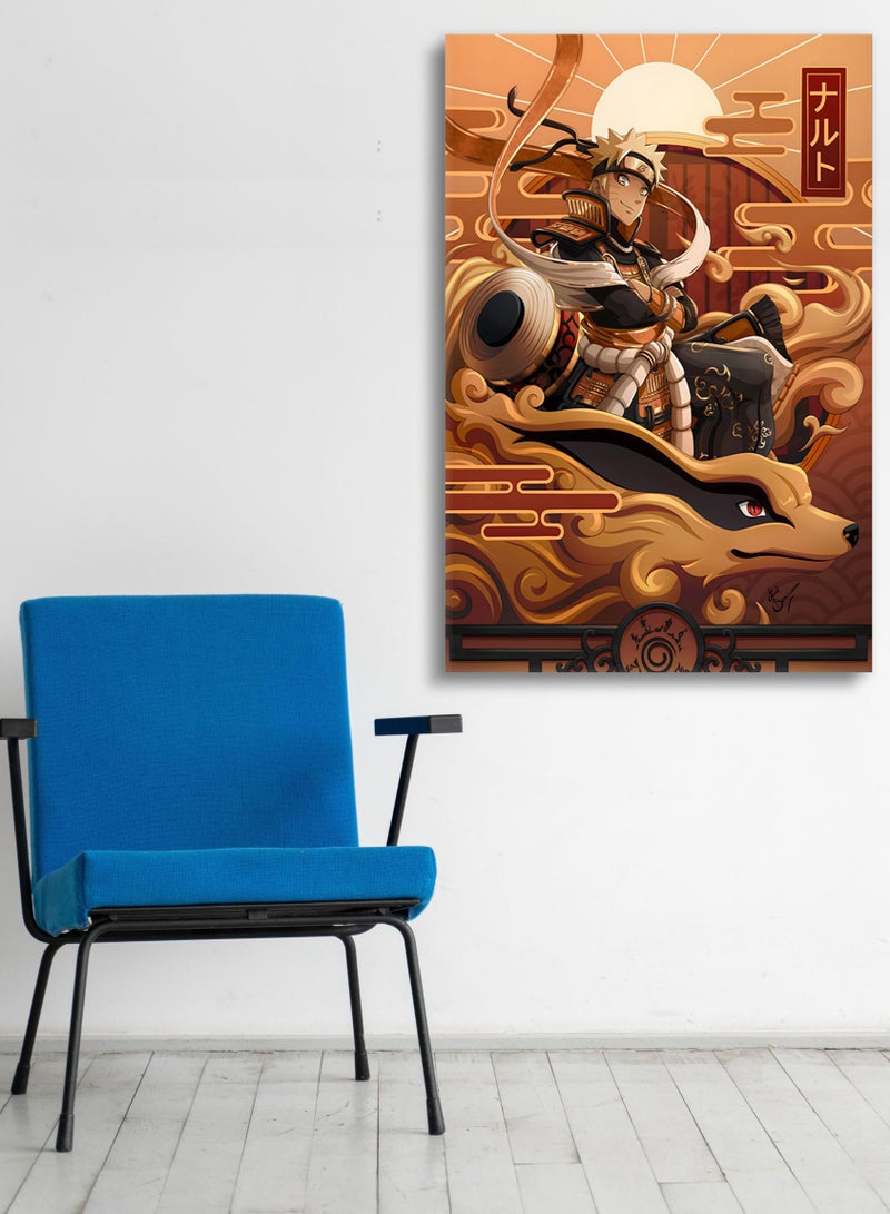 مودكلاس لوحة جدارية كانفس بإطار خشبي ناروتو أوزوماكي - Image 1