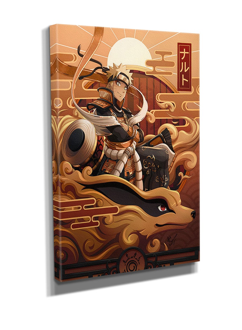 مودكلاس لوحة جدارية كانفس بإطار خشبي ناروتو أوزوماكي - Image 3