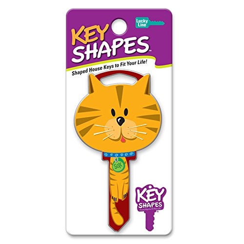 Lucky Line Key Shapes, CAT House Key Blank, KW1/11, 1 Key (B115K) - Image 3