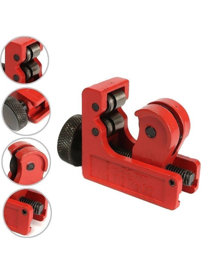 NIBEMINENT Mini Copper Aluminum Iron Metal Tube Slice Cutter Pipe Knife Cut Plumbing Tool Red/Black - Image 3