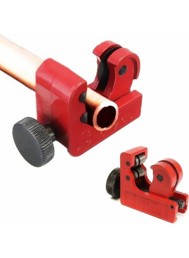 NIBEMINENT Mini Copper Aluminum Iron Metal Tube Slice Cutter Pipe Knife Cut Plumbing Tool Red/Black - Image 2