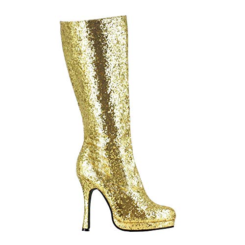 Ellie Shoes Women's 421-Zara Boot, Gold, 7 M US - Image 4