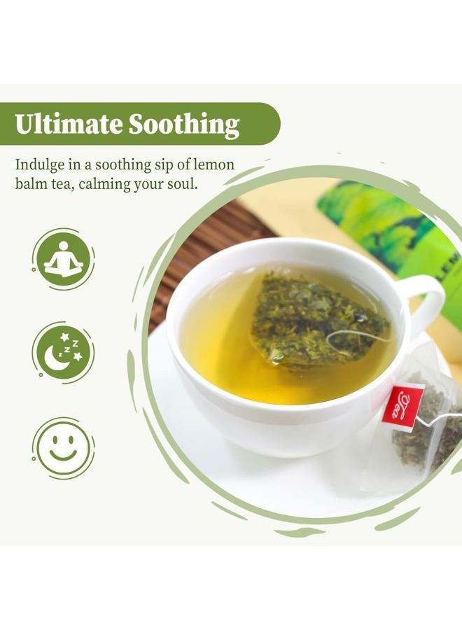 FullChea Lemon Balm Tea Bag, 40 Teabags, 1.5g/bag - Premium Lemon Balm Herb - Melissa Officinalis - Non-GMO - Caffeine-free - Promotes Relaxation & Support Digestion, 40.0 Count - Image 3