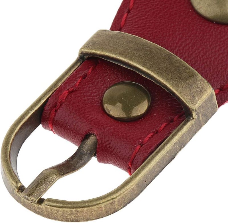 klarako Sew on Real Leather Bag Tab Buckles Closure Replacement Repair Making DIY klarakoRed - Image 3