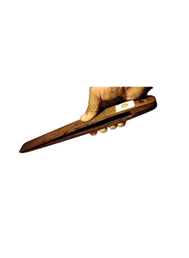 ARMAN SPOONS ملاعق أرمــان - آمن بجودة Royals لصنع الشباتي مجموعة من خشب الشيشام ومهراس خشبي وملاقط تقديم للمطبخ - Image 4