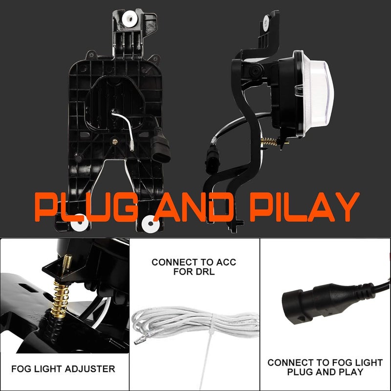 DRFG LED Fog Lights with DRL for 2008-2010 Ford F250 F350 F450 Super Duty - Image 4