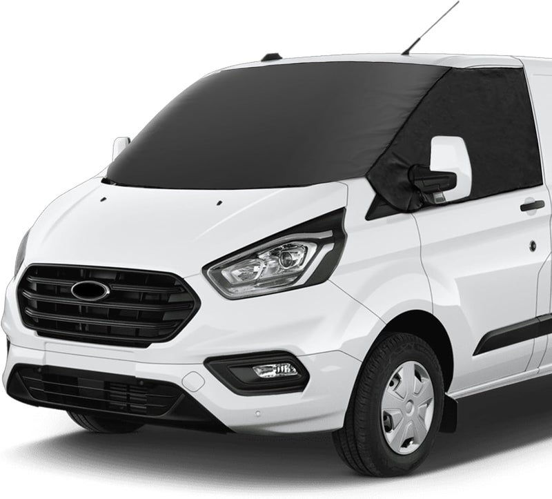 CICMOD Windscreen Cover for Ford Transit Custom - Winter Protection Against Frost, Ice, and Dust - Image 1