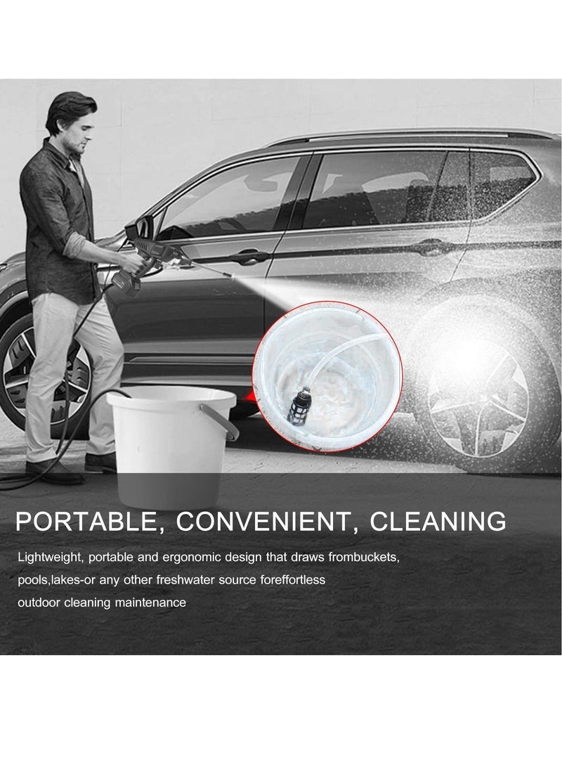 48V Cordless Portable Washer Electric High Pressure Cleaner Machine 200W 30Bar Lithium Handheld Car Cleaning Device With Foam Generator Nozzle Water Pump  - Image 2