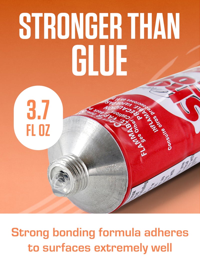 SOF SOLE Original Shoe Goo - 3.7 fl oz Tube - Clear Shoe Glue - Repairs Soles, Heels, Patches Small Holes - Bonds on Contact, Dries Within 24 Hrs, Waterproof - Works on Leather, Rubber, Vinyl, Canvas - Image 3