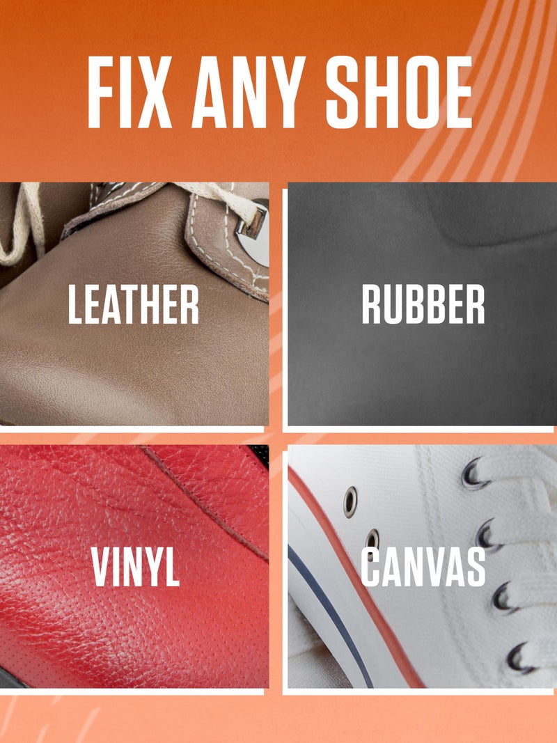 SOF SOLE Original Shoe Goo - 3.7 fl oz Tube - Clear Shoe Glue - Repairs Soles, Heels, Patches Small Holes - Bonds on Contact, Dries Within 24 Hrs, Waterproof - Works on Leather, Rubber, Vinyl, Canvas - Image 5