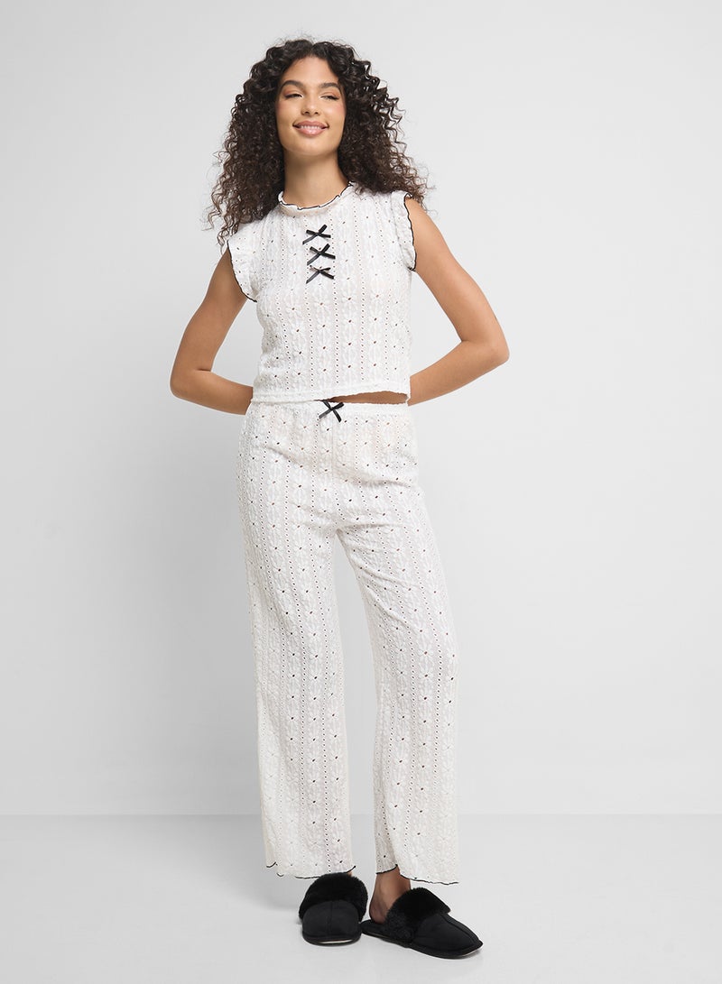 Ginger Knitted T-Shirt & Pyjama Set  - Image 5