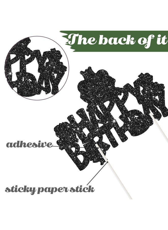 umoni زينة عيد ميلاد ضفدع قمة كعكة ضفدع أمير الضفادع زينة كعكة لامعة سوداء لعيد ميلاد موضوع الضفدع لاحتفالات استحمام الأطفال بعيد الميلاد - Image 5