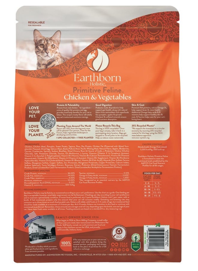 Earthborn Holistic Earthborn Holistic Primitive Feline Grain-Free Dry Cat Food 4 Pound (Pack of 1)  - Image 4