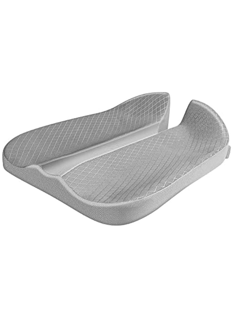 Gonice Upgrades Car Coccyx Seat Cushion Pad for Sciatica Tailbone Pain Relief, Heightening Wedge Booster Seat Cushion for Short People Driving, Truck Driver, for Truck Accessories Office Chair (Gray)  - Image 1