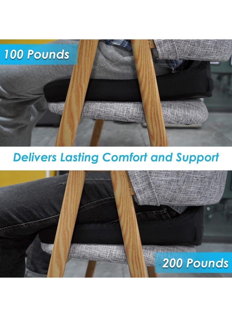 Gonice Upgrades Car Coccyx Seat Cushion Pad for Sciatica Tailbone Pain Relief, Heightening Wedge Booster Seat Cushion for Short People Driving, Truck Driver, for Truck Accessories Office Chair (Gray)  - Image 4