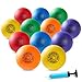 EVERICH TOY Playground Balls Kickball 6 or 12 Pack 85 Soft Dodgeballs Bouncy Rubber Kick Balls for Kids Adults Outdoor Indoor 4 Square Ball School Yard Games for Boys Girls 35 58 812 with Pump - Image 2