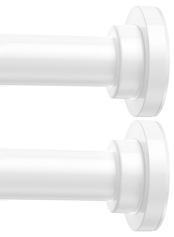 AIZESI 2Pack Spring Tension Rod 32-64 Inch Tension Curtain Rods Adjustable White Shower Rod No Drilling for Window, Doorway, Closet, Bathroom, Kitchen - Image 1