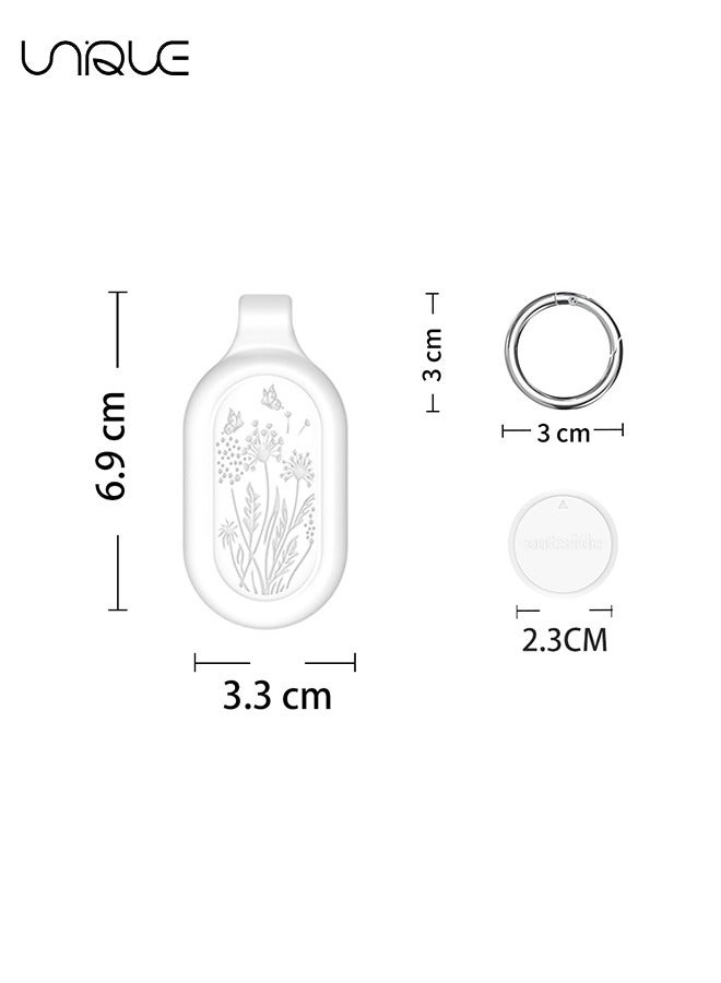 يونيك 2 حزمة - لسامسونج جالاكسي سمارت تاج 2 جراب ، غطاء سيليكون كامل الحماية مقاوم للماء مضاد للخدش لجالاكسي سمارت تاج 2 جراب لمفاتيح محفظة أمتعة الأليفة (أسود + أبيض) - Image 2
