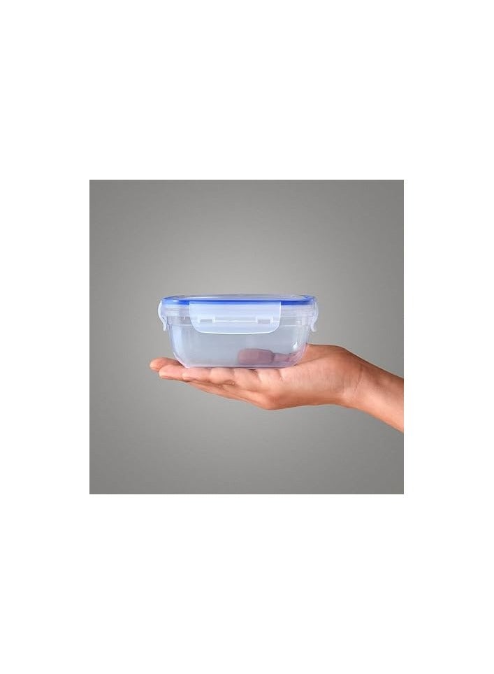 dunya High Quality Plastic Food Storage Container Set With Airtight Silicone Sealed Cover-BPA Free- (5pieces)-(400-800-1400-2300-4000 ml)-Turkey Made - Image 3