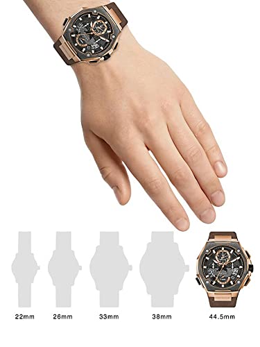 Bulova Men's Precisionist X Chronograph Special Edition Brown Leather Strap Watch | 44.5mm | 98B356 - Image 5