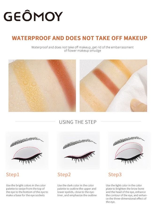 Geomoy - 16 Colors Luxury Multifunctional Eyeshadow Palette Blush Matte Pearlescent Sequins Beginners Easy To Use - Image 1