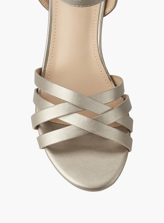 Flora Bella By Shoexpress Women's Block Heel Cross Strap Sandals - Image 4