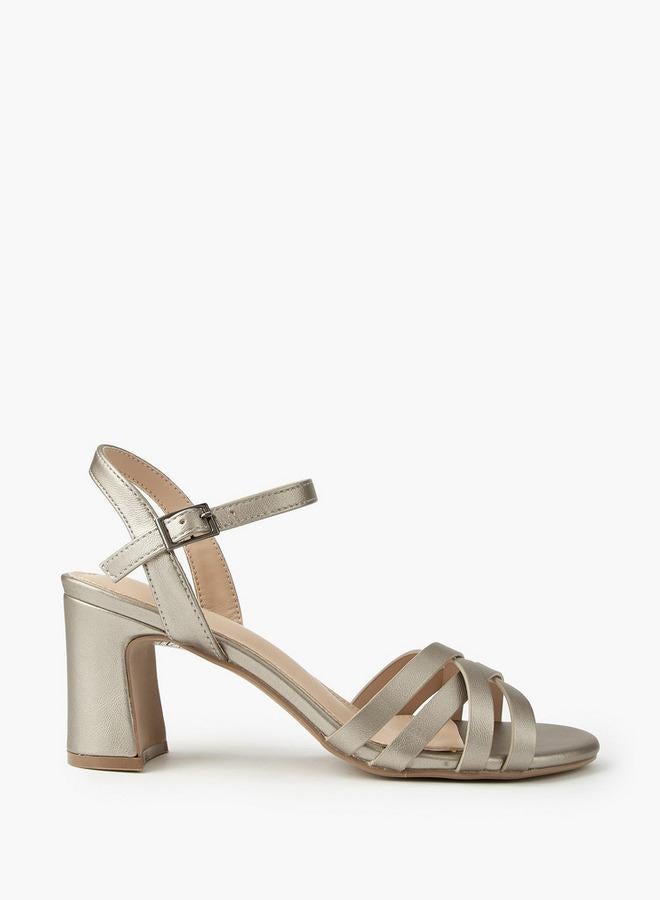 Flora Bella By Shoexpress Women's Block Heel Cross Strap Sandals - Image 2