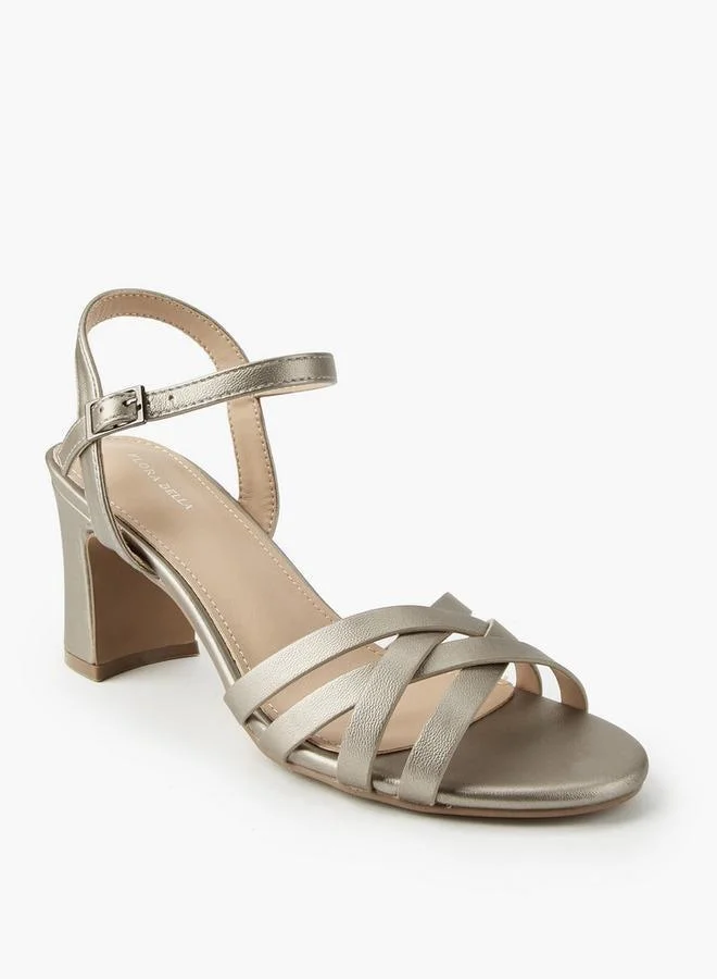 Women's Block Heel Cross Strap Sandals