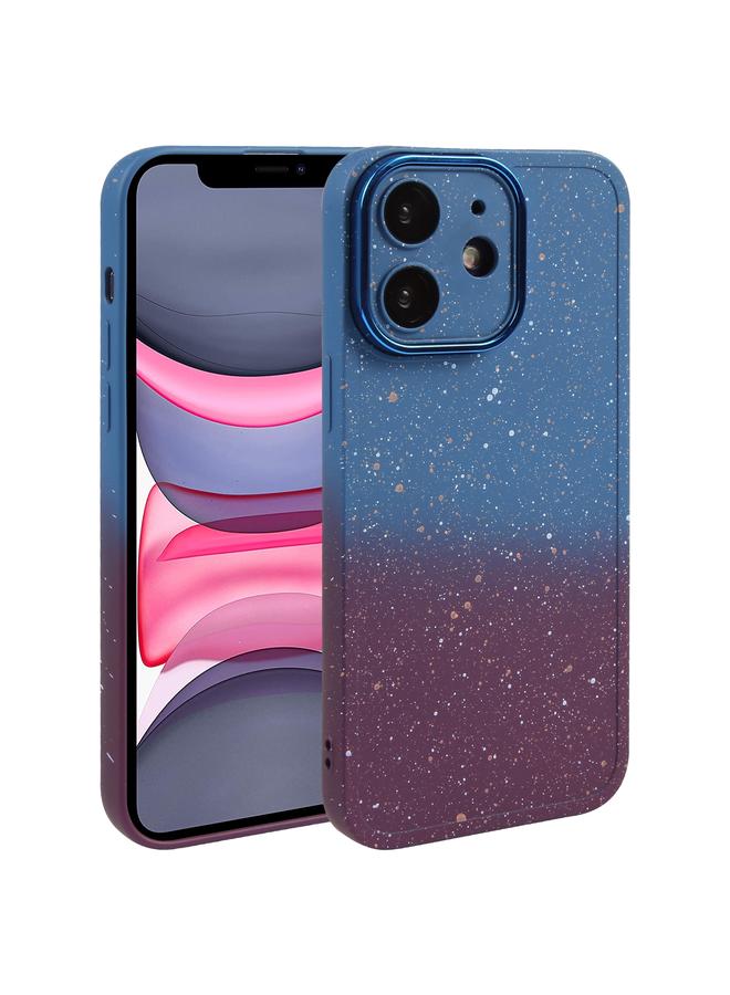Zaboon Case For iPhone 11 Gradient Starry Silicone Phone Case with Lens Film - Image 1
