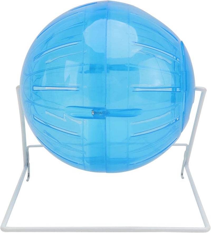 عجلة الجري الهامستر الزرقاء مع حامل كرة التمرين للحيوانات الأليفة الصغيرة لخنازير غينيا شنشيلة - Image 1