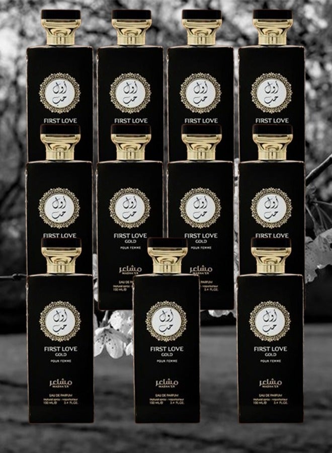 لوف 11 قطع عطر أول حب جولد مشاعر  100 مل - Image 1