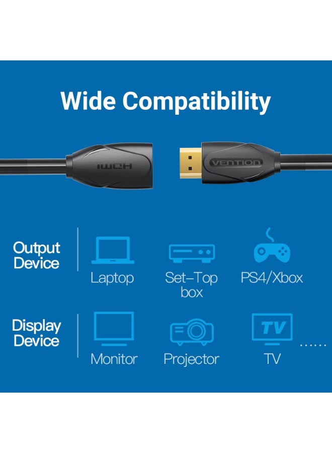 VENTION HDMI Extension Cable Black Model - Image 3