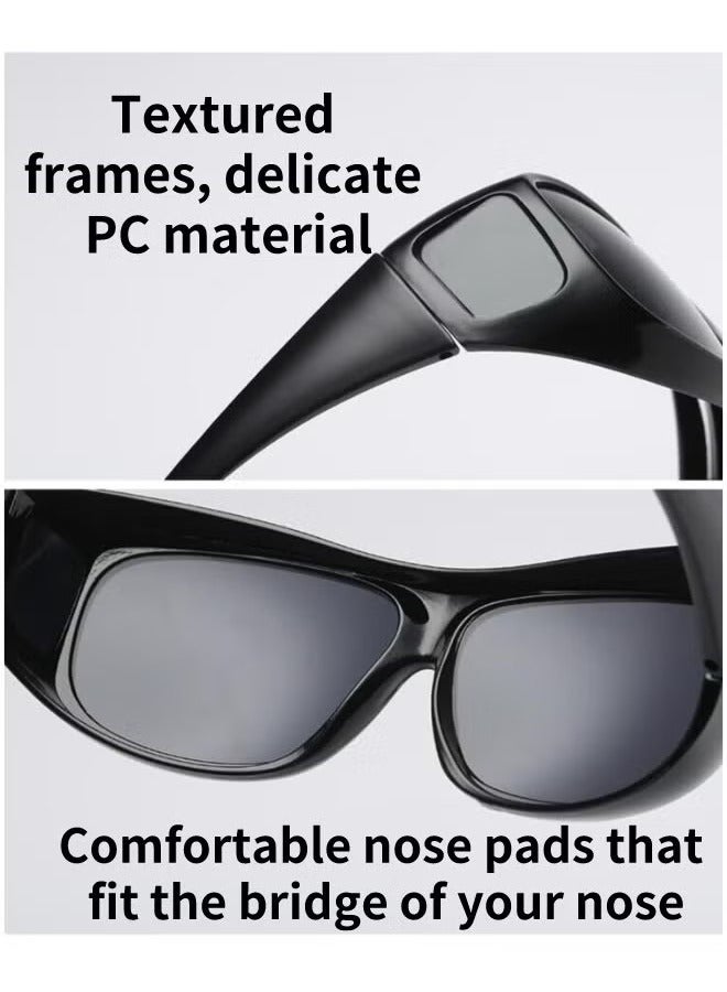 Generic 3 PCS Goggles Anti-UV Sunglasses Motorcycle, Outdoor Riding Glasses, Desert Sand Dust Mirror Bicycle Mirrors Sports Glasses Driving Night Vision Sports Safety Glasses Anti Glare Dustproof Windproof  - Image 3
