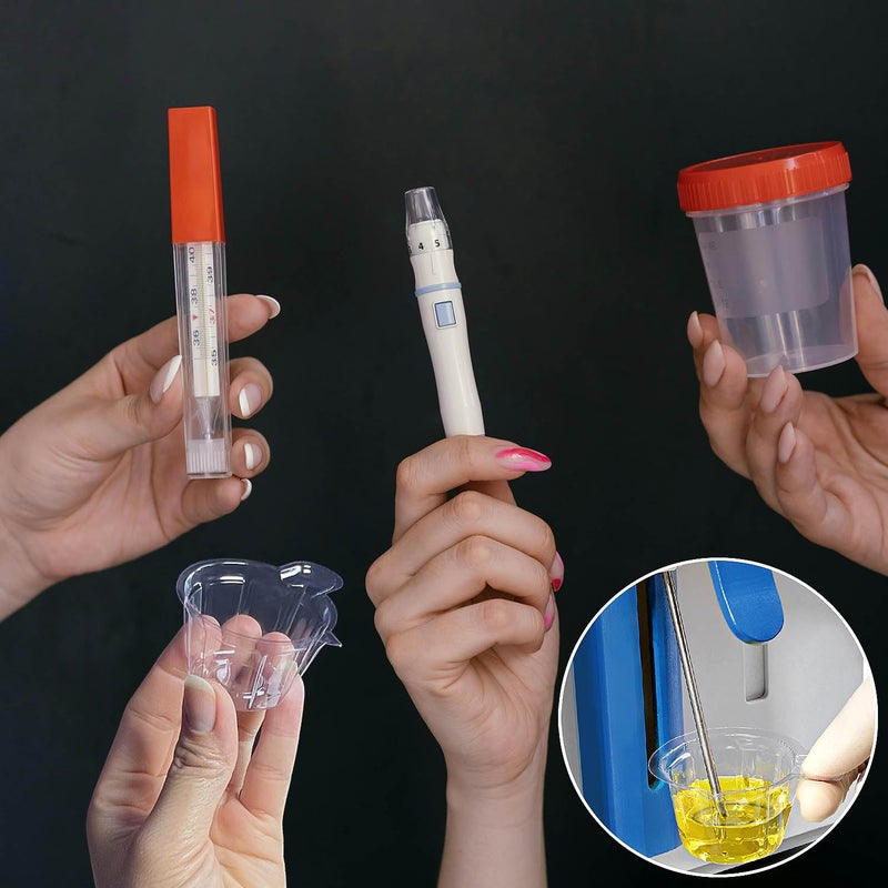 yuntop 200 Pack Disposable Urine Cups  40ml Collect Urine Specimen Cups  Plastic Urine Collection Cups for Pregnancy Confirm Ovulation Test pH Test - Image 2