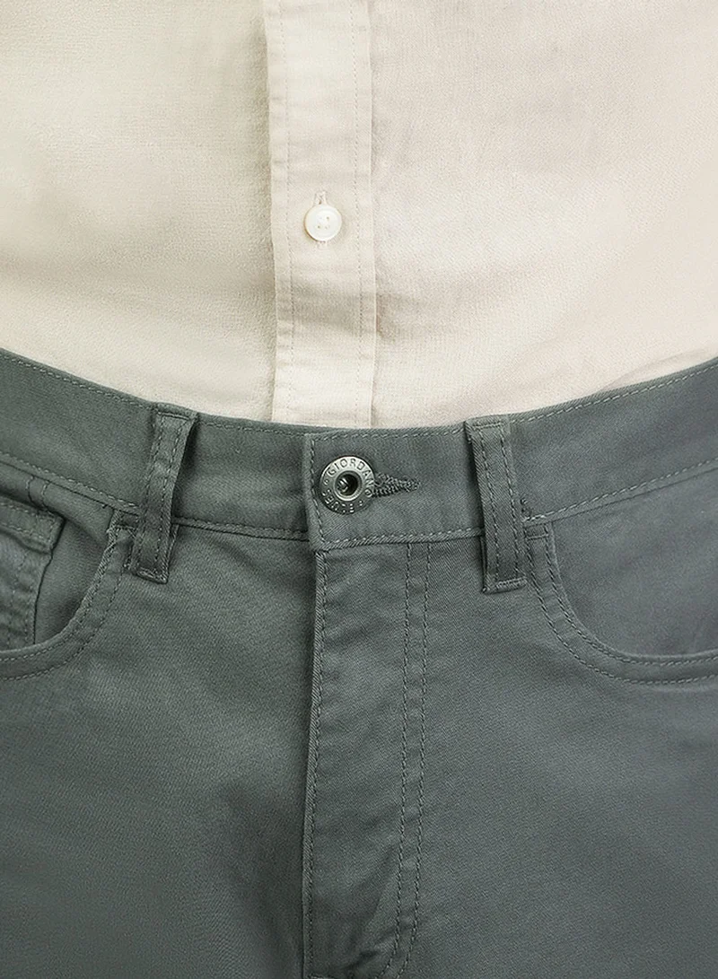 GIORDANO  Men’s Cotton Regular Taper Stretch Twill Khakis for Men | Best Price UAE