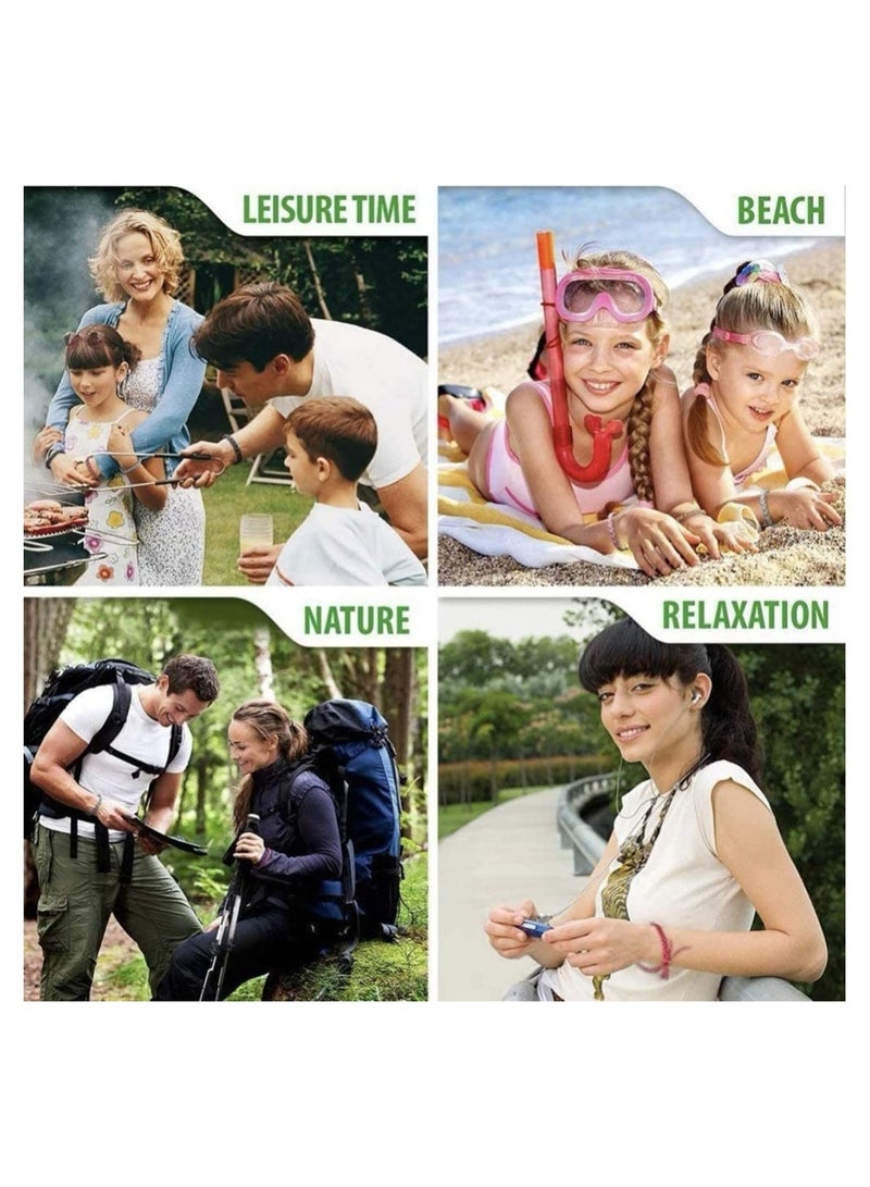 SYOSI Mosquito Repellent Bracelet 12 Pack, Adjustable Leather Deet-Free Natural Insect Bands for Adults & Kids, 300 Hour Protection (Multi Colour)  - Image 5