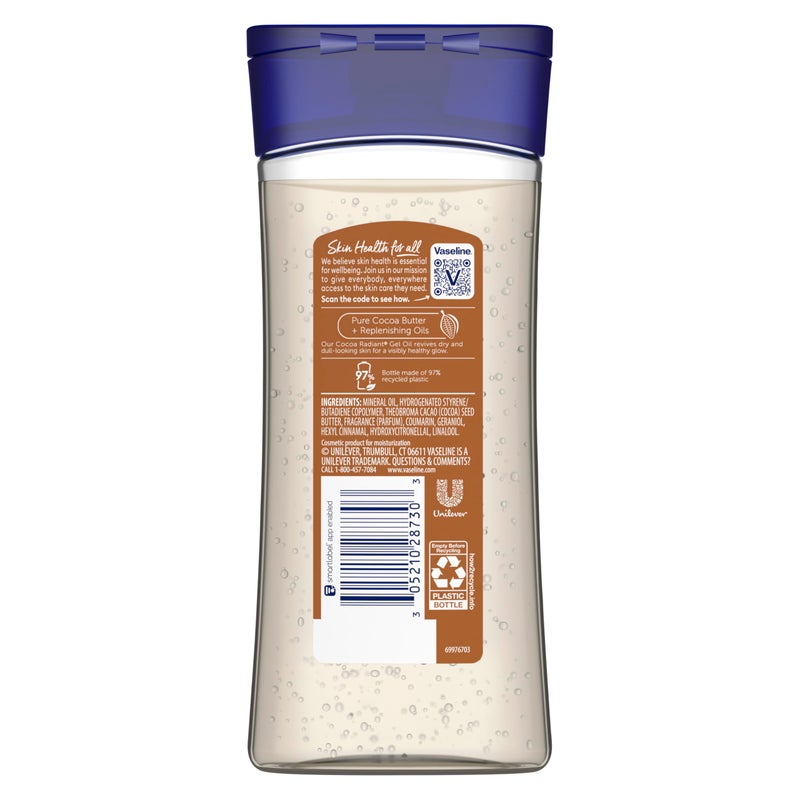 Vaseline Intensive Care Body Gel Oil, Cocoa Radiant, 6.8 oz - Image 2