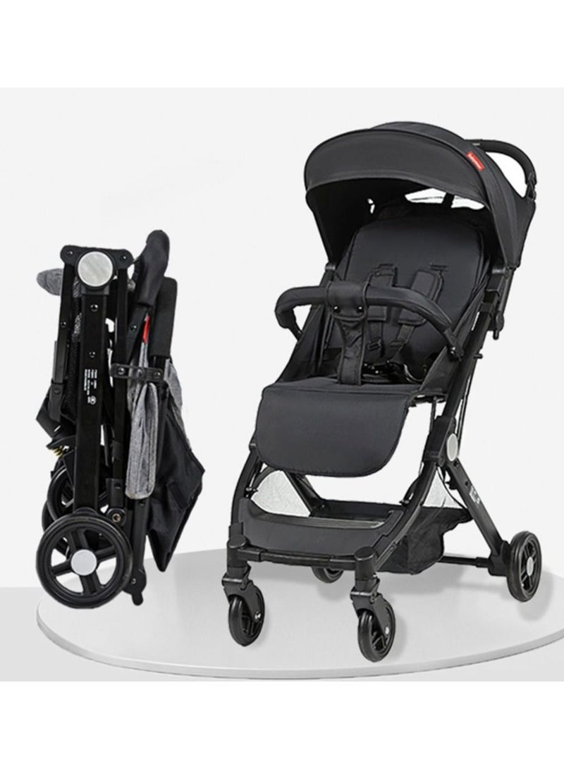 Portable Stroller for traveling, easy folding type can use in airline cabinet(BLACK) - Image 2