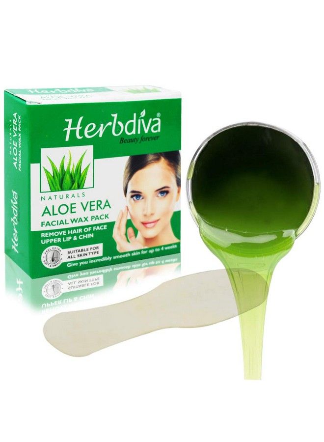 Herbdiva Katori Facial Wax Aloe Vera 80G (Pack Of 4) - Image 4