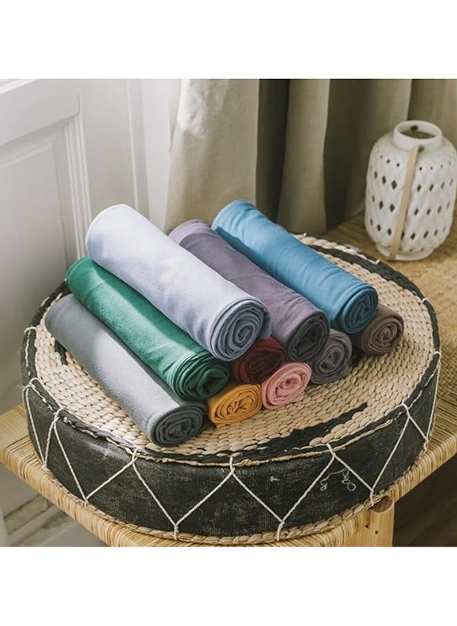 QBED Plain Cotton Sheet Set of 3 Maroon bed  - Image 3