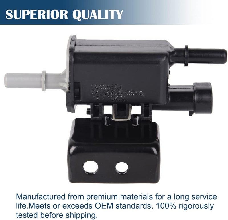 RICH AUTO Vapor Canister Purge Valve Compatible with 2004-2020 Chevy Tahoe Silverado Suburban Malibu GMC Sierra Yukon Part # 214-1680 911-032 2141680（With Bracket） - Image 3